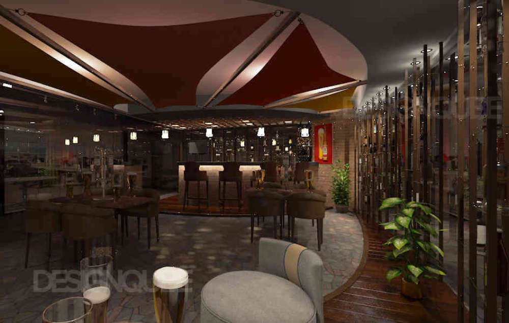 Restobar Interiors at Whitefield, Bangalore